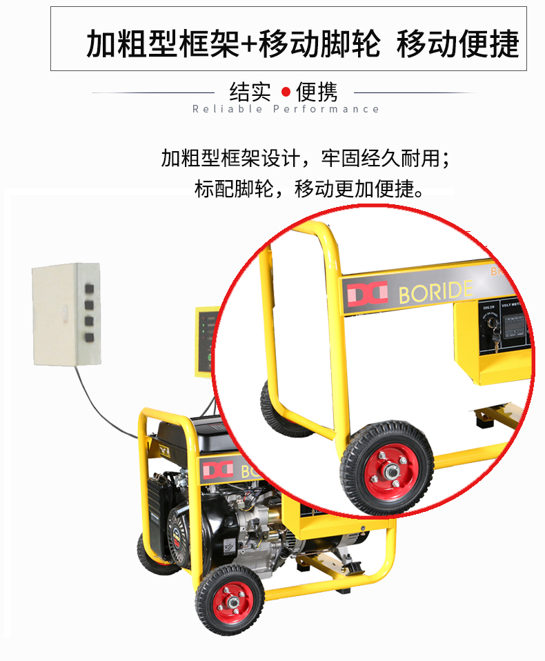 單相6kW無人值守ATS小型汽油發(fā)電機(jī)組特點(diǎn)