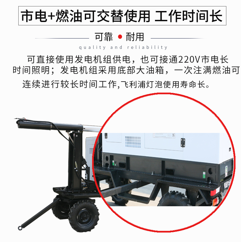 50kw白色靜音柴油燈塔發(fā)電機組特點